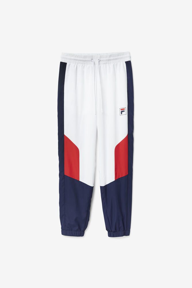 Fila Pants Cyril Mens White - India KBA-435917